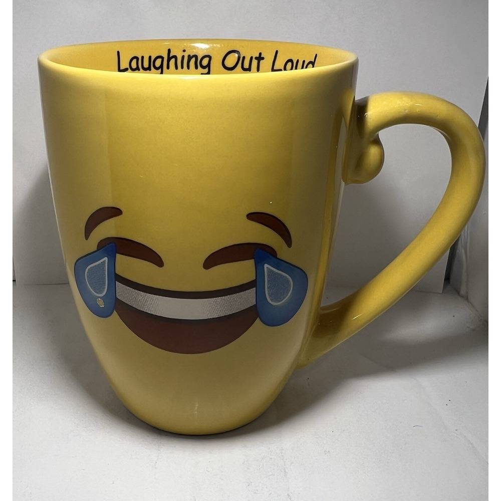 Emoji Tears of Joy Mug - 16 oz Ceramic - Mug Me I'm Famous